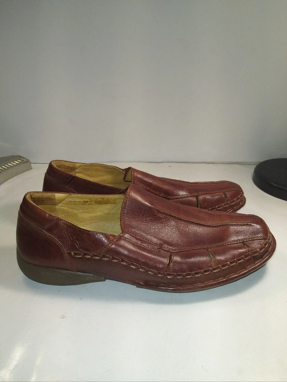 Pikolinos Brown Leather Slip On Casual Comfort Moc Loafers Men's sz 9(43).